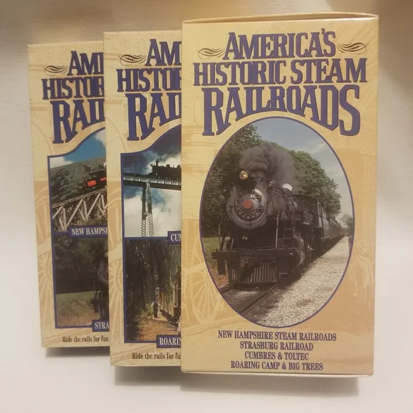 3 tapes of America's Historic Steam Railroads - Picture 2 of 9